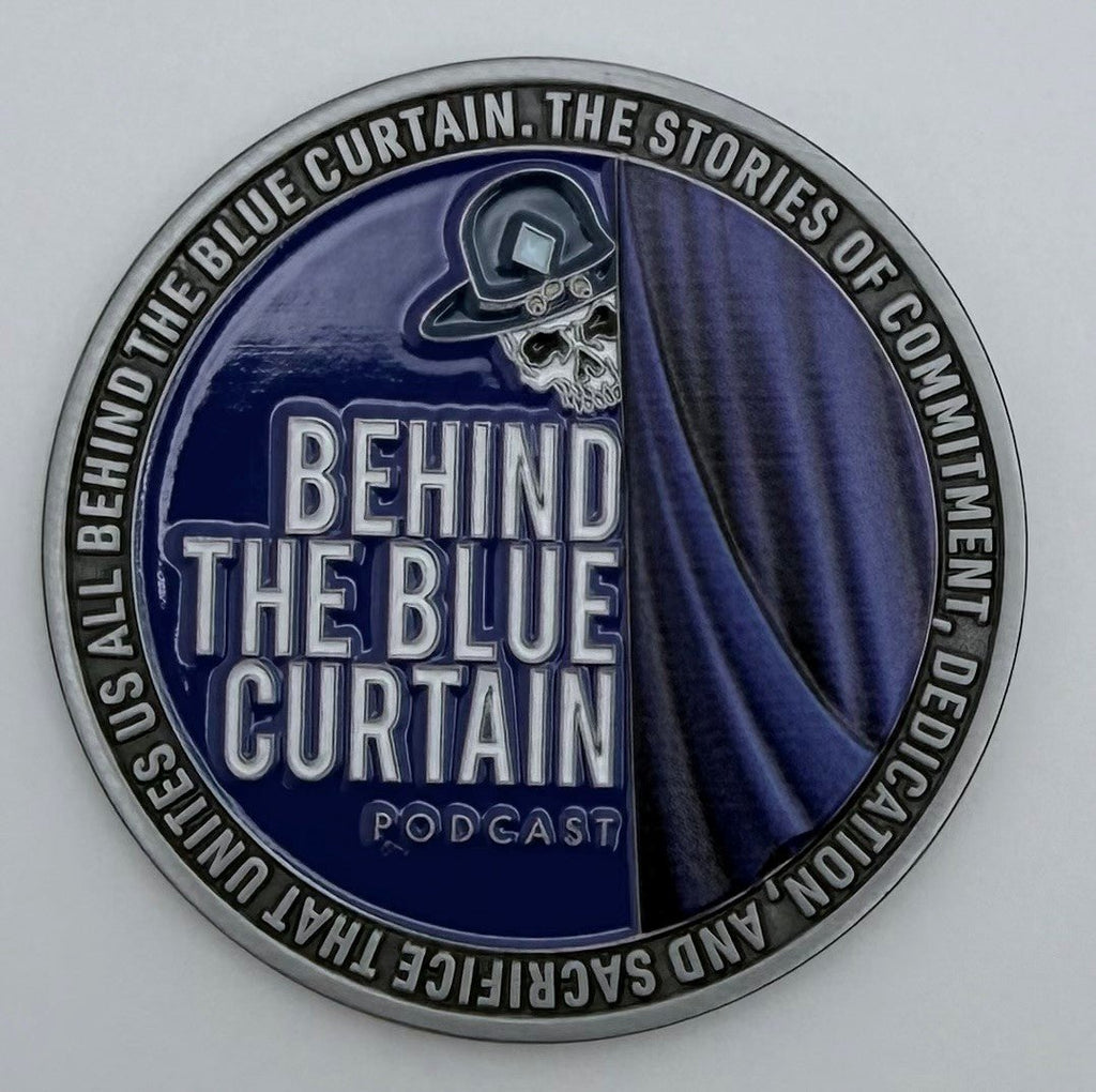 Behind The Blue Curtain Podcast Challenge Coin - BrysonShop.com